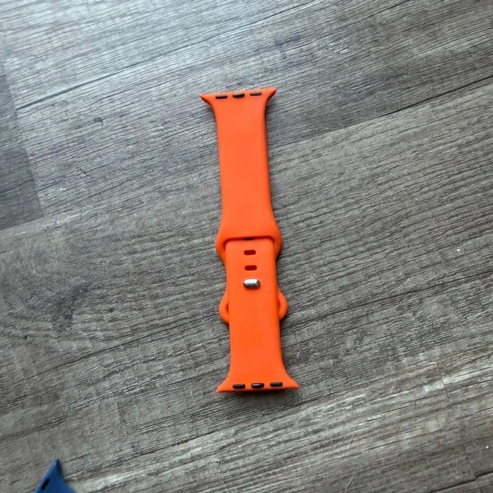 (BOGO 75% Off)  Orange Silicone Smartwatch Replacement Band